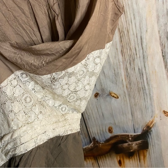 Anthropologie Rye Boho Flowy A-Line Lacey Cottony Sleeveless Mini Dress or Tunic - Picture 5 of 6